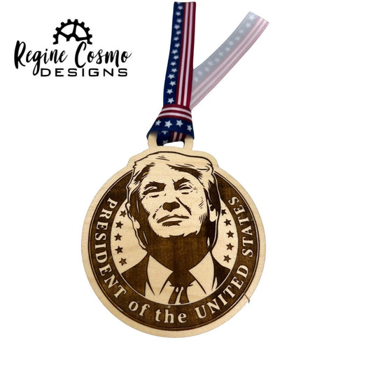 Trump President of the United States Christmas Ornament